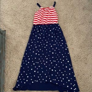 Long kids 4th of July Dress
